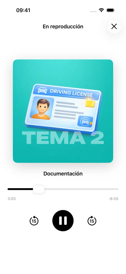 Reproductor de audio completo de TeoriGO